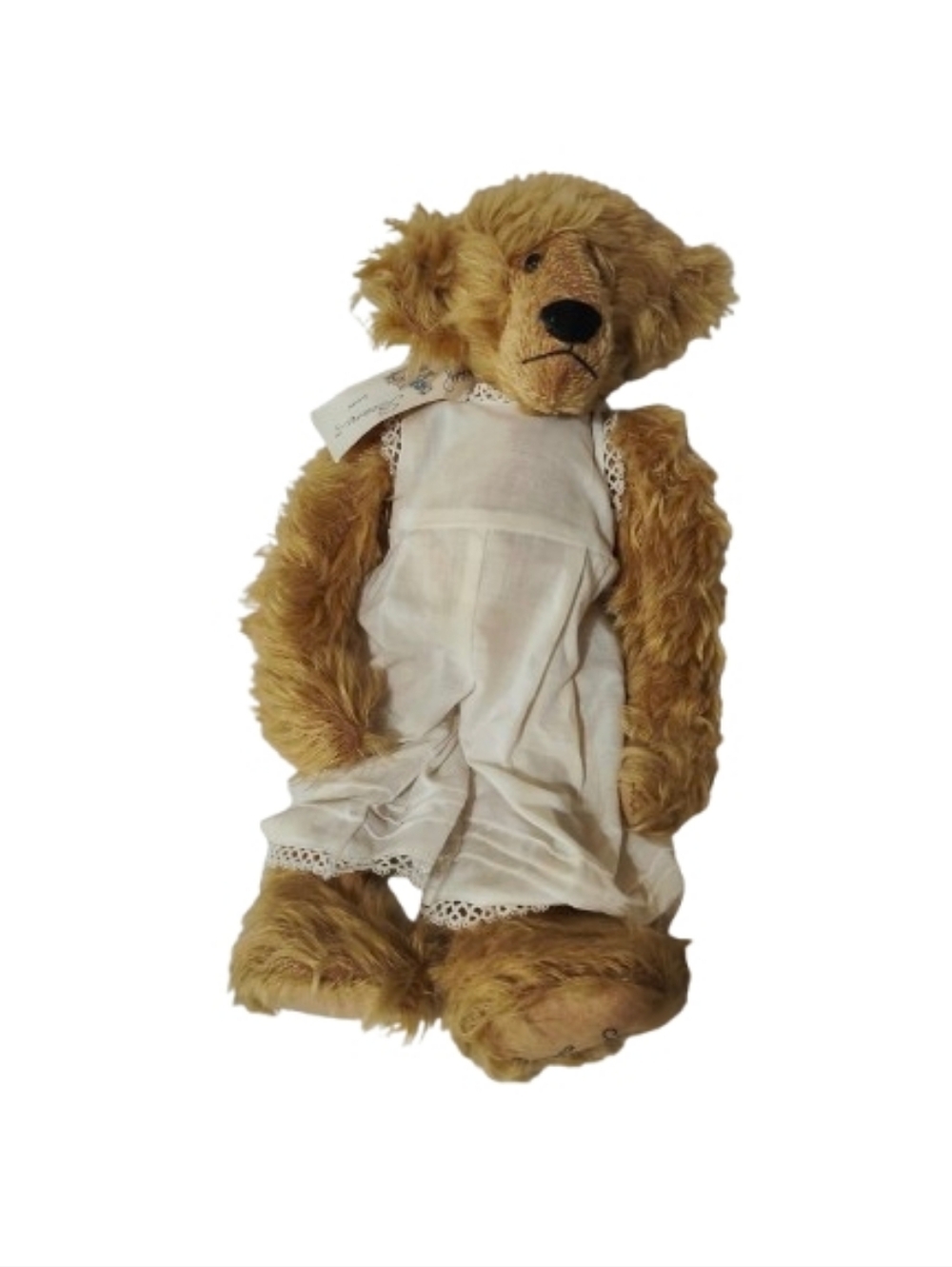 Boassy Bear Vintage Mohair Emily Artist Teddy Bear Jointed With Tag Collectible